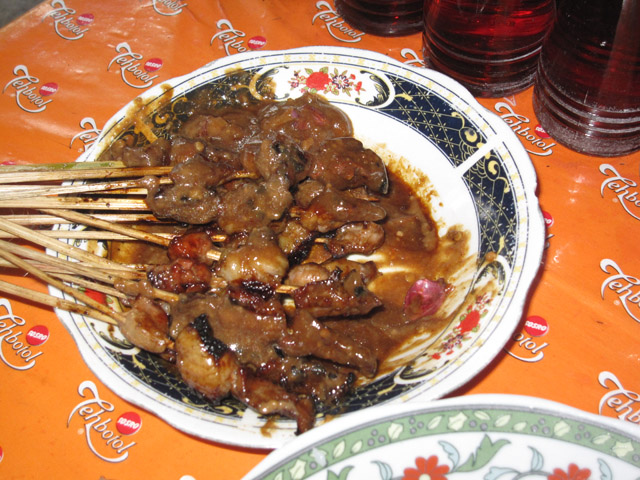 Goat Sate with Peanut Sauce