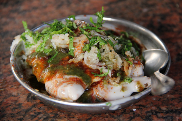 Palak Chaat at Kashi Chaat Bhandar Palak Chaat at Kashi Chaat Bhandar